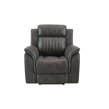 Global Furniture Usa Transitional Badlands, Blanche U8517 Grey Glider Recliner 3287